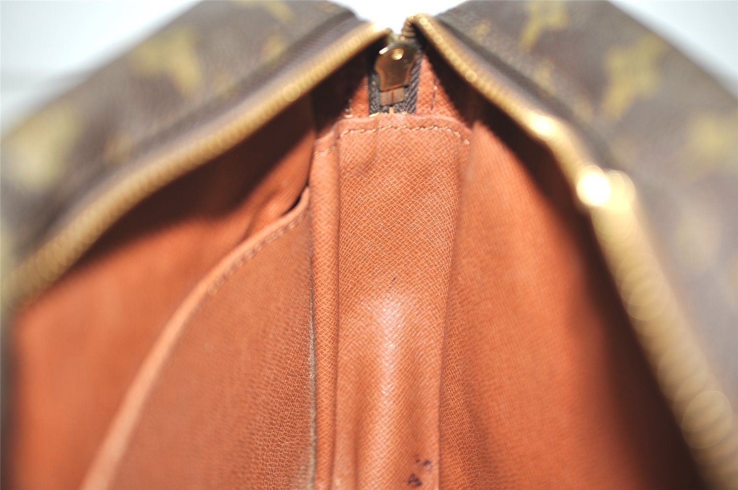 Authentic Louis Vuitton Monogram Compiegne 28 Clutch Hand Bag M51845 LV 6081J