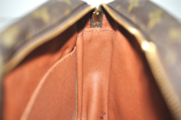 Authentic Louis Vuitton Monogram Compiegne 28 Clutch Hand Bag M51845 LV 6081J