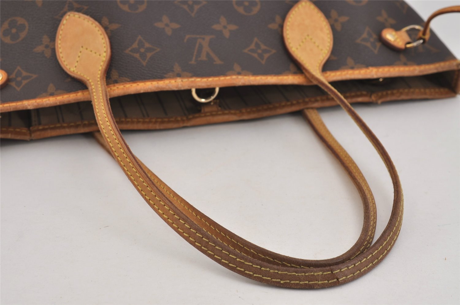 Authentic Louis Vuitton Monogram Neverfull PM Shoulder Tote Bag M40155 LV 6083J