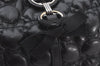 Authentic Salvatore Ferragamo Gancini Leather Shoulder Hand Bag Black 6083K