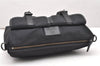 Auth BURBERRY BLACK LABEL Shoulder Clutch Bag Nylon Leather Black Junk 6084K