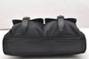 Auth BURBERRY BLACK LABEL Shoulder Clutch Bag Nylon Leather Black Junk 6084K