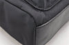 Auth BURBERRY BLACK LABEL Shoulder Clutch Bag Nylon Leather Black Junk 6084K