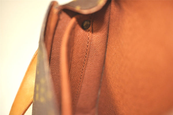 Authentic Louis Vuitton Monogram Cartouchiere MM M51253 Shoulder Cross Bag 6085I