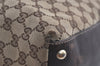Authentic GUCCI New Britt Shoulder Tote Bag GG Canvas Leather 169945 Brown 6087K
