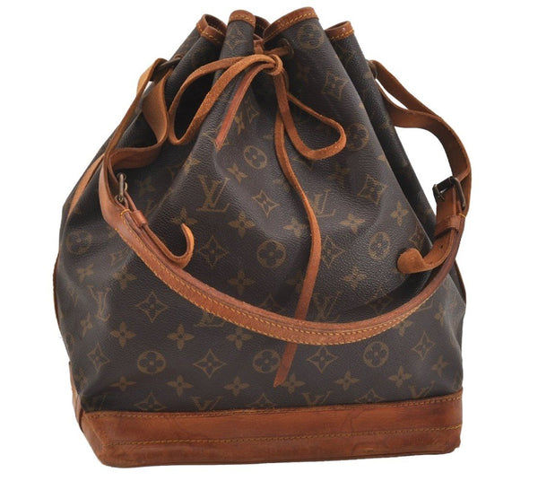 Authentic Louis Vuitton Monogram Noe Shoulder Drawstring Bag M42224 LV 6088J