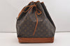 Authentic Louis Vuitton Monogram Noe Shoulder Drawstring Bag M42224 LV 6088J