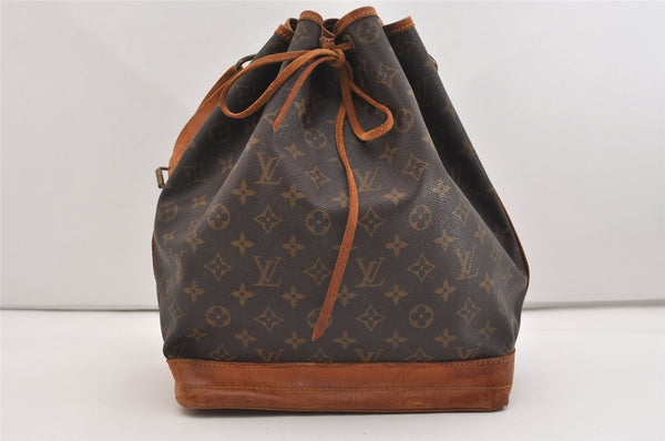 Authentic Louis Vuitton Monogram Noe Shoulder Drawstring Bag M42224 LV 6088J