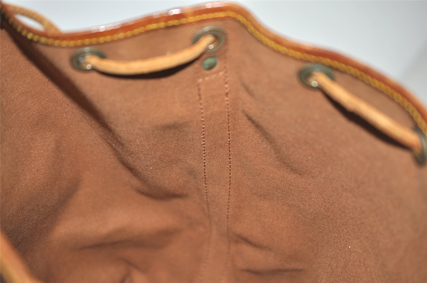 Authentic Louis Vuitton Monogram Noe Shoulder Drawstring Bag M42224 LV 6088J