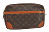 Authentic Louis Vuitton Monogram Compiegne 28 Clutch Hand Bag M51845 LV 6089J