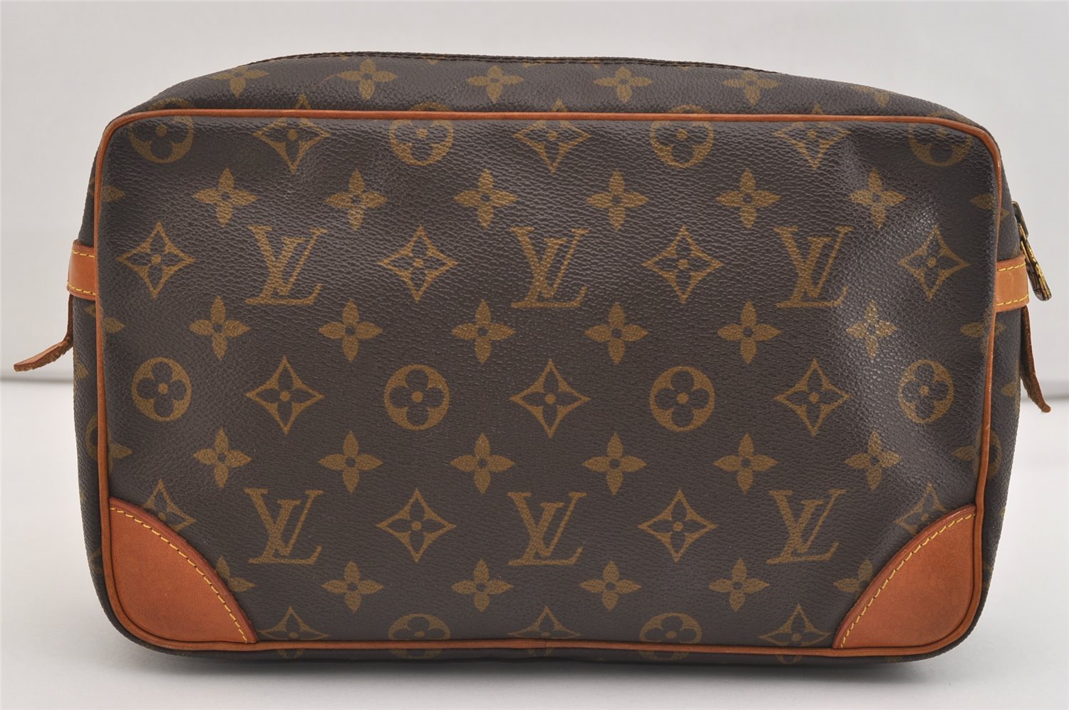 Authentic Louis Vuitton Monogram Compiegne 28 Clutch Hand Bag M51845 LV 6089J