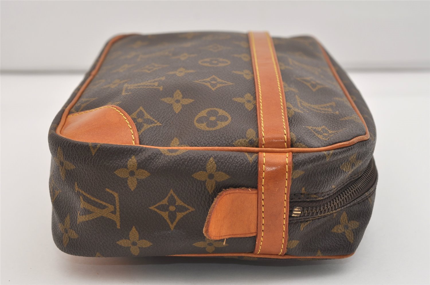Authentic Louis Vuitton Monogram Compiegne 28 Clutch Hand Bag M51845 LV 6089J