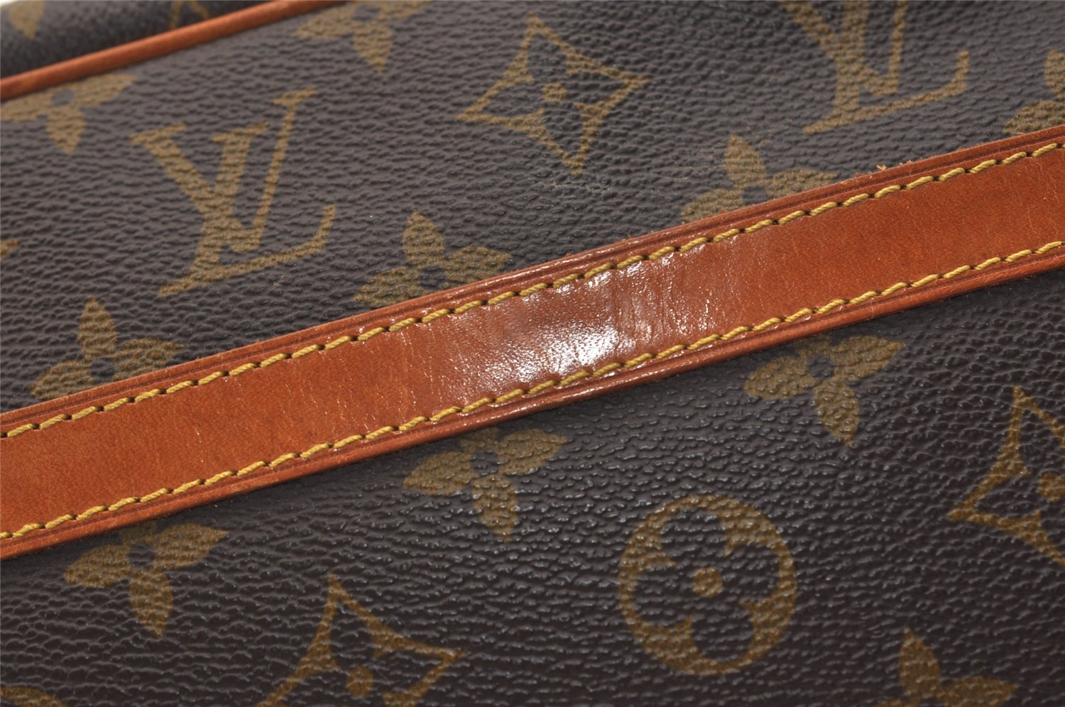 Authentic Louis Vuitton Monogram Compiegne 28 Clutch Hand Bag M51845 LV 6089J