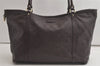 Authentic GUCCI Guccissima Shoulder Tote Bag GG Leather 197953 Brown 6090K