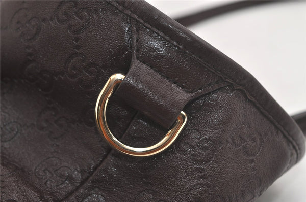 Authentic GUCCI Guccissima Shoulder Tote Bag GG Leather 197953 Brown 6090K