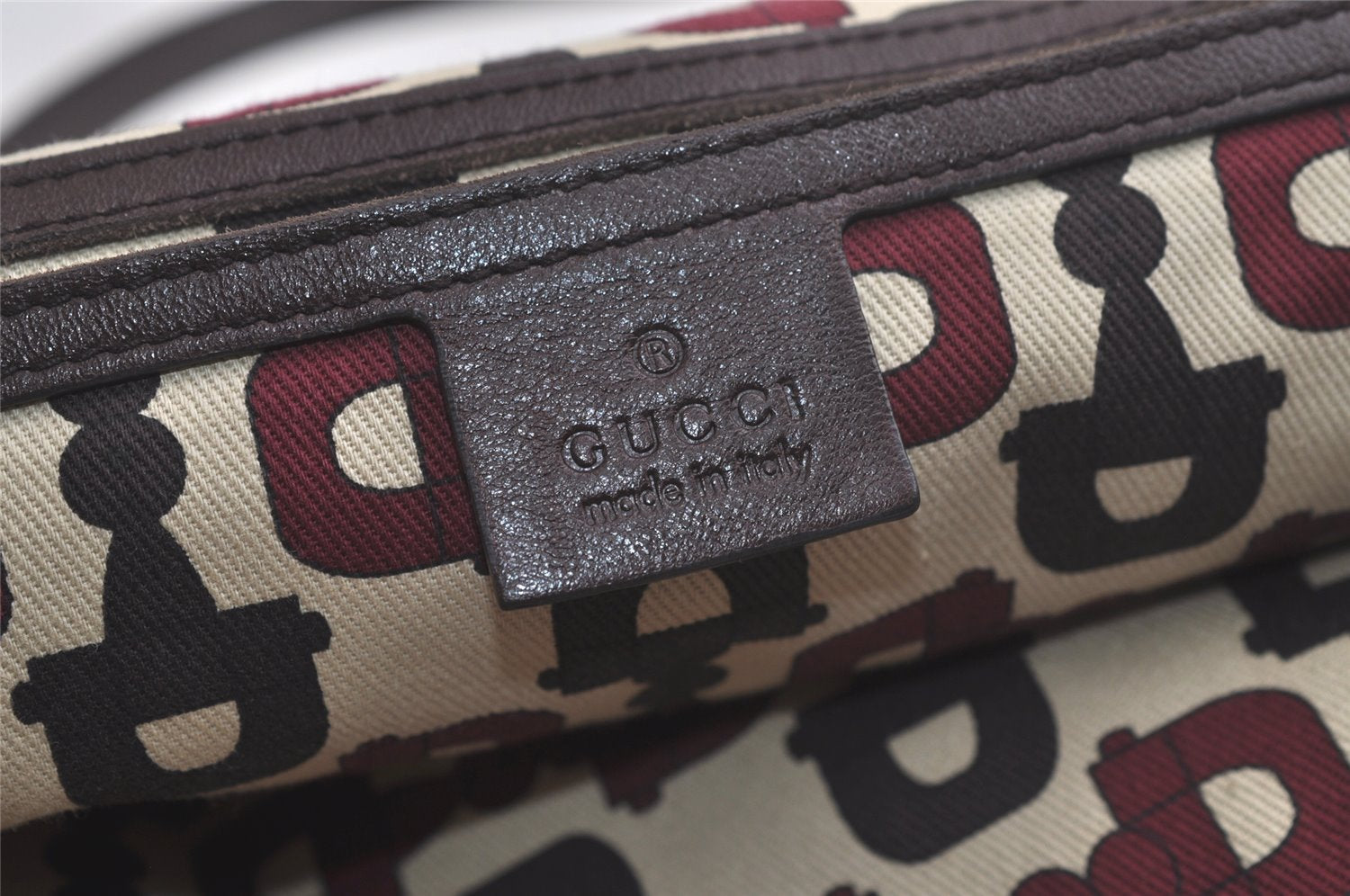 Authentic GUCCI Guccissima Shoulder Tote Bag GG Leather 197953 Brown 6090K