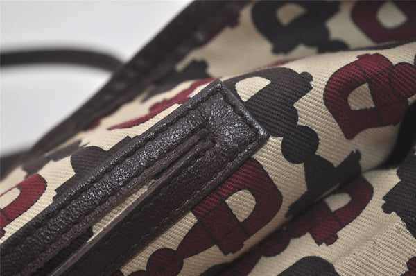 Authentic GUCCI Guccissima Shoulder Tote Bag GG Leather 197953 Brown 6090K