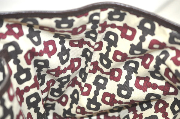 Authentic GUCCI Guccissima Shoulder Tote Bag GG Leather 197953 Brown 6090K