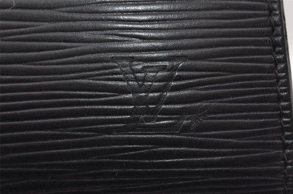 Authentic Louis Vuitton Epi Pochette Accessoires Pouch Black M52952 LV 6091I