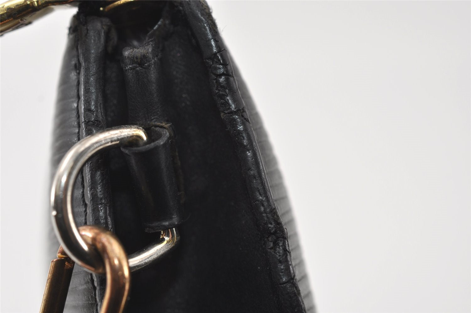 Authentic Louis Vuitton Epi Pochette Accessoires Pouch Black M52952 LV 6091I