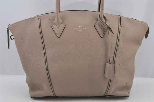 Auth Louis Vuitton Parnassea Lockit MM 2Way Shoulder Hand Bag M94593 Beige 6091J