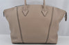 Auth Louis Vuitton Parnassea Lockit MM 2Way Shoulder Hand Bag M94593 Beige 6091J