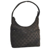 Authentic GUCCI Shoulder Hand Bag Purse GG Canvas Leather 0013386 Black 6091K