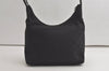 Authentic GUCCI Shoulder Hand Bag Purse GG Canvas Leather 0013386 Black 6091K