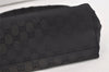 Authentic GUCCI Shoulder Hand Bag Purse GG Canvas Leather 0013386 Black 6091K