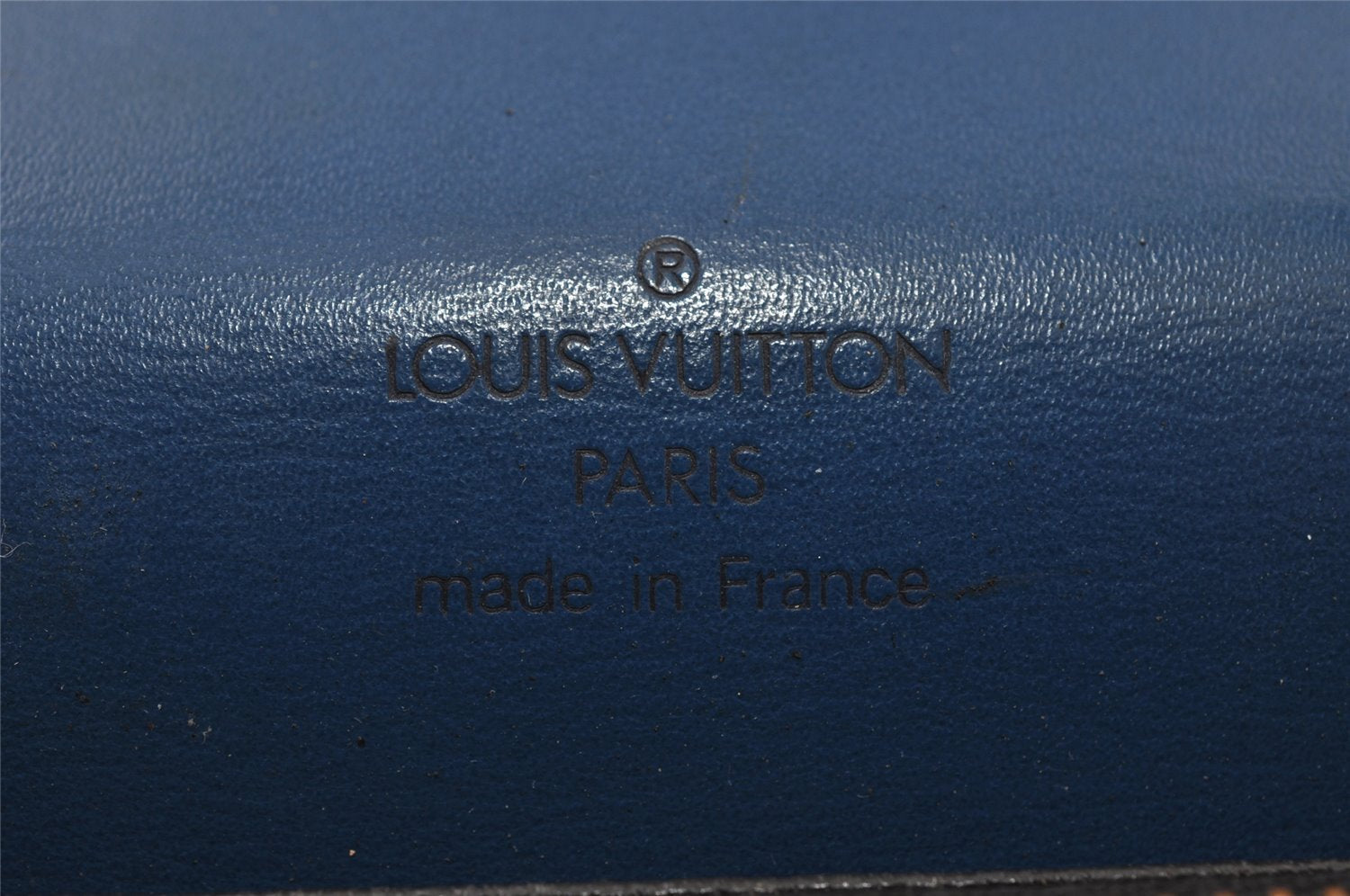 Authentic Louis Vuitton Epi Concorde Hand Bag Purse Blue M52135 LV 6092I