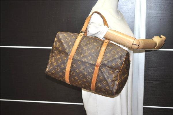 Authentic Louis Vuitton Monogram Sac Souple 35 Hand Boston Bag M41626 LV 6093I