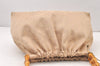 Authentic GUCCI Bamboo Shoulder Hand Bag Canvas Leather 92708 Beige 6094K