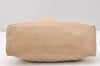 Authentic GUCCI Bamboo Shoulder Hand Bag Canvas Leather 92708 Beige 6094K