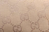 Authentic GUCCI Bamboo Shoulder Hand Bag Canvas Leather 92708 Beige 6094K