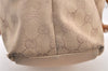 Authentic GUCCI Bamboo Shoulder Hand Bag Canvas Leather 92708 Beige 6094K