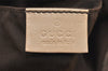 Authentic GUCCI Bamboo Shoulder Hand Bag Canvas Leather 92708 Beige 6094K