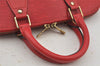 Authentic Louis Vuitton Epi Alma PM Hand Bag Red M52147 LV 6095J