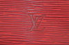 Authentic Louis Vuitton Epi Alma PM Hand Bag Red M52147 LV 6095J