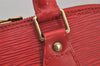 Authentic Louis Vuitton Epi Alma PM Hand Bag Red M52147 LV 6095J