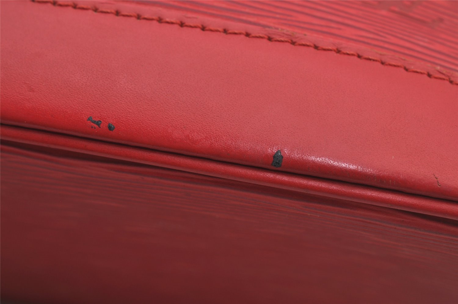 Authentic Louis Vuitton Epi Alma PM Hand Bag Red M52147 LV 6095J