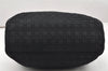 Authentic Christian Dior Lady Dior Cannage Nylon Hand Bag Black CD 6095K
