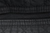 Authentic Christian Dior Lady Dior Cannage Nylon Hand Bag Black CD 6095K