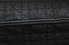 Authentic Christian Dior Lady Dior Cannage Nylon Hand Bag Black CD 6095K