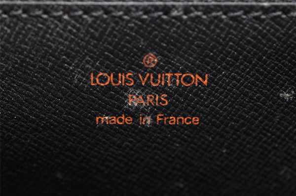 Authentic Louis Vuitton Epi Sellier Dragonne Clutch Bag Black M52612 LV 6097I