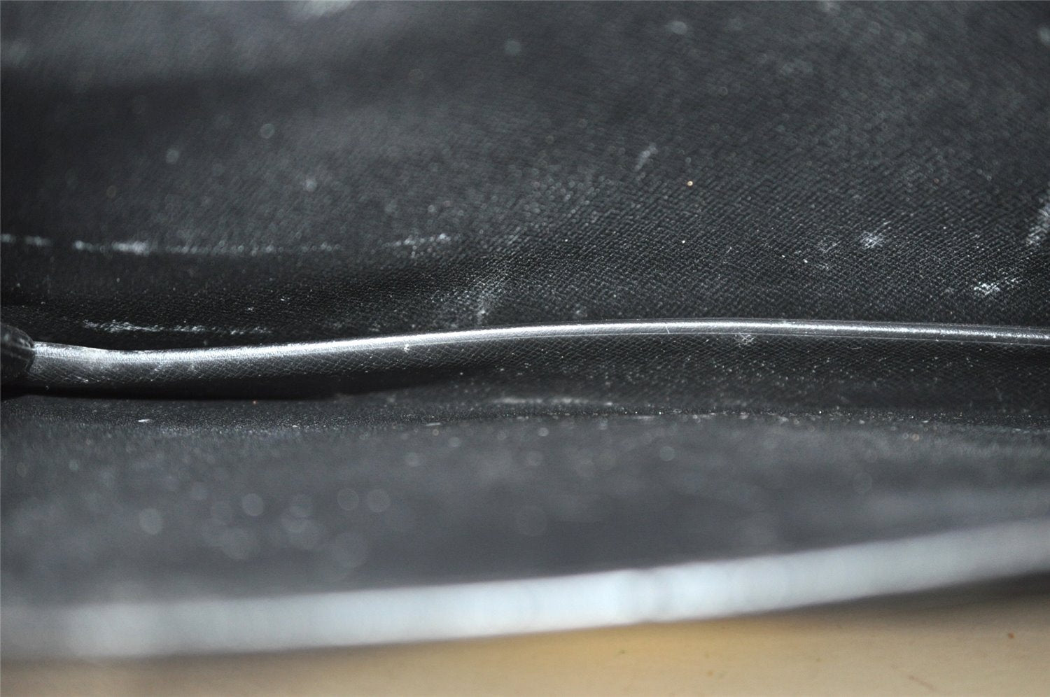 Authentic Louis Vuitton Epi Sellier Dragonne Clutch Bag Black M52612 LV 6097I