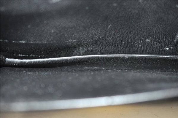 Authentic Louis Vuitton Epi Sellier Dragonne Clutch Bag Black M52612 LV 6097I