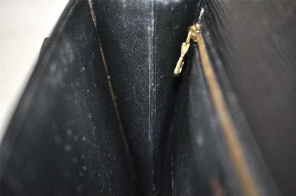 Authentic Louis Vuitton Epi Sellier Dragonne Clutch Bag Black M52612 LV 6097I