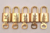 Authentic Louis Vuitton Padlock & Keys 10Set LV 6097J