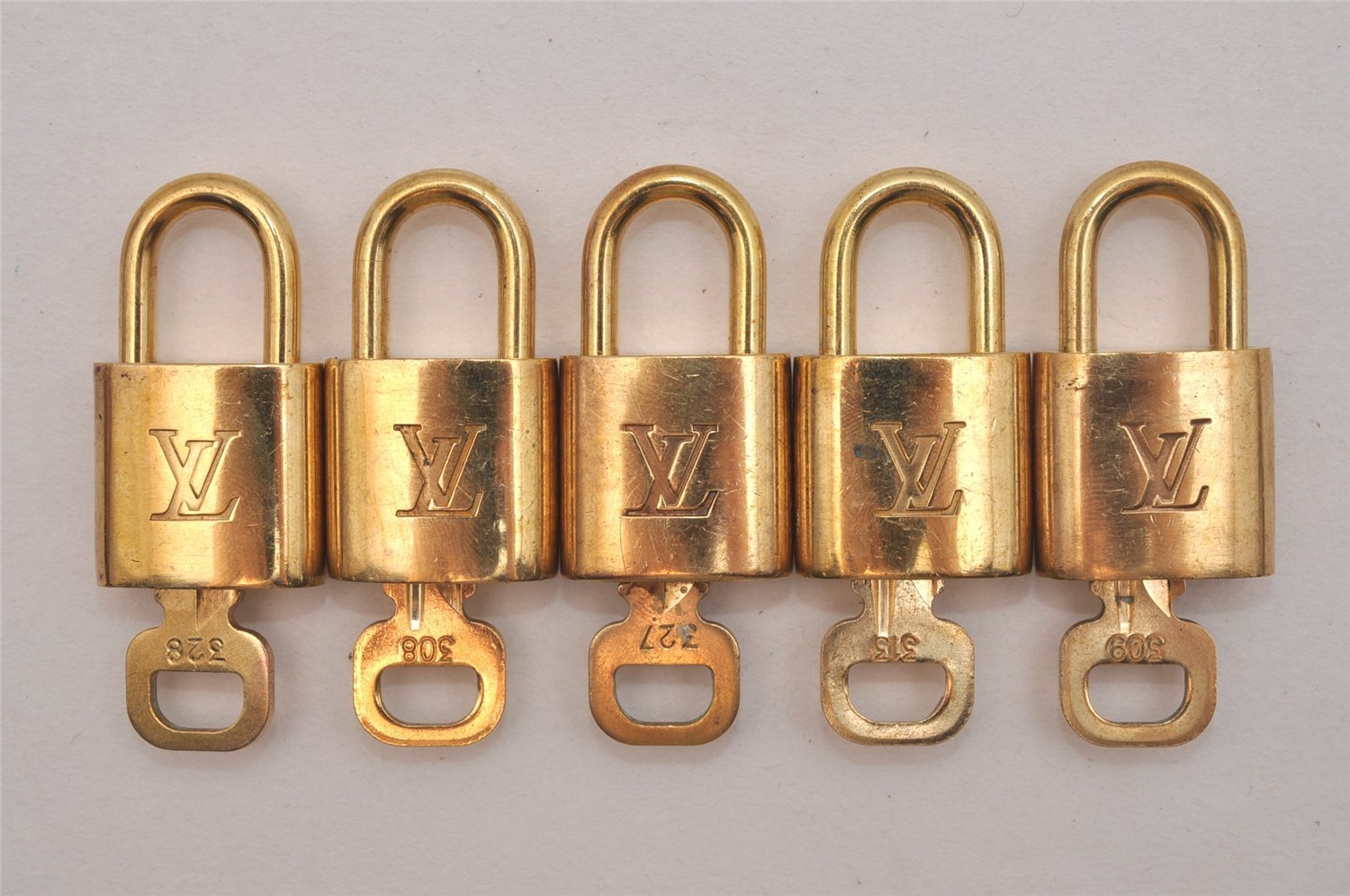 Authentic Louis Vuitton Padlock & Keys 10Set LV 6098J