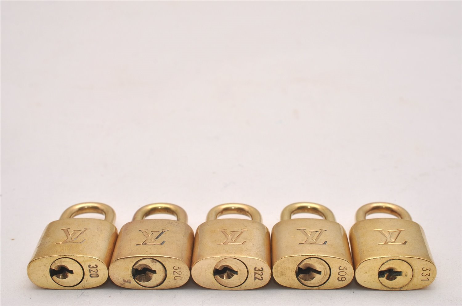 Authentic Louis Vuitton Padlock & Keys 10Set LV 6098J